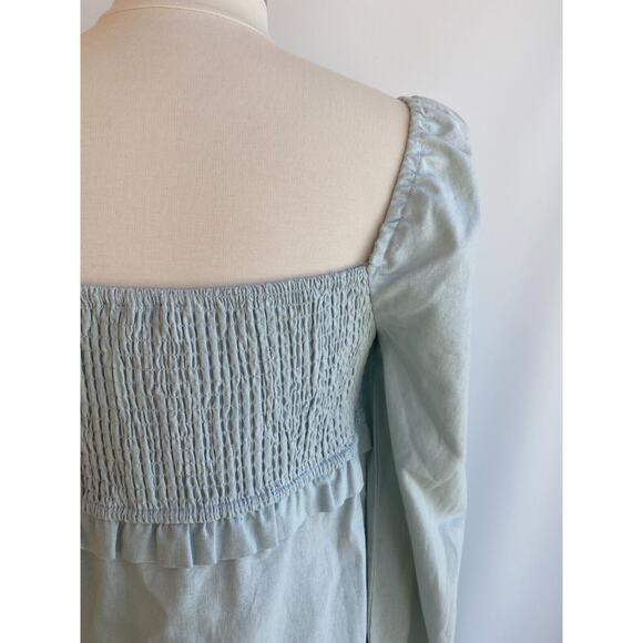 NWT 7 For All Mankind Linen Cotton midi dress L - Picture 7 of 10